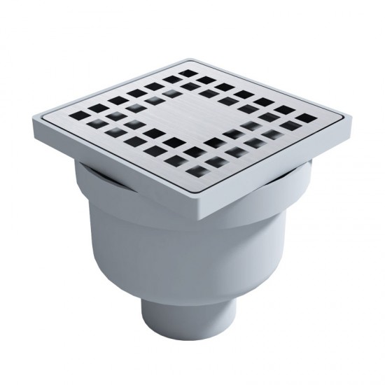 10x10 cm Plastik Kasa Banyo Süzgeci